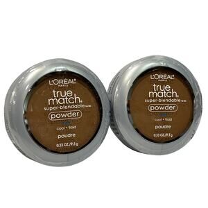 Lot Of 2 L'Oreal True Match Super Blendable Powder #C7 NUT BROWN